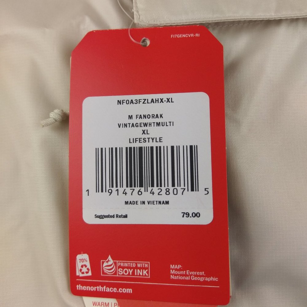 North Face Mens XL Fanorak Windbreaker - Picture 7 of 11